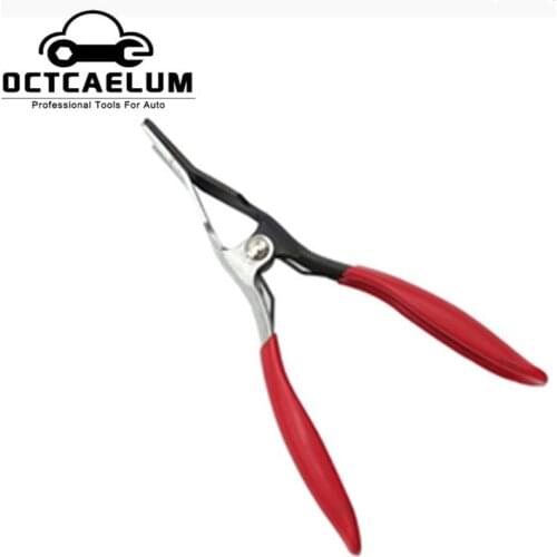 Auto Hose Clamp Plier Car Clip Plier Cable Type Flexible Wire Long Pliers Tube Bundle Tool AT2355