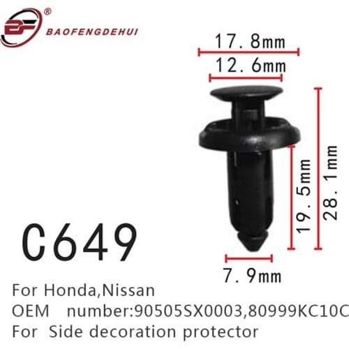 Side Protector Fastener For Honda,Nissan Car Exterior Screw 90505sx0003,80999kc10c