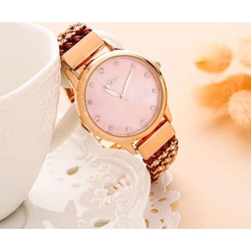 Natural garnet stone bracelet & 33mm watch DIY jewelry for woman waterproof watch for summer beach wholesale