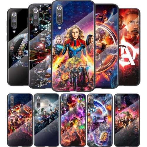 Marvel The Avengers For Xiaomi Mi 11 11i 10T CC9E 9T Note 10 Ultra Pro Lite 5G Tempered Glass Cover Shell Phone Case