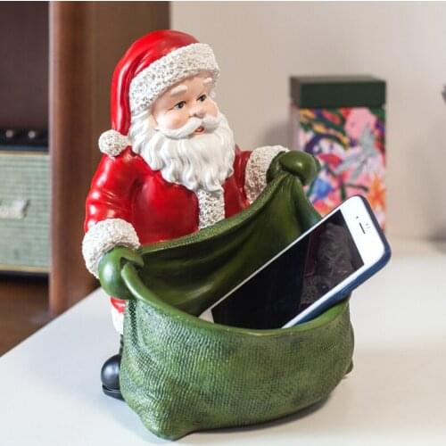 DECORATIVE CHRISTMAS SANTA CLAUS DESK DECORATION HOME FUNNY KEY STORAGE BOX CHRISTMAS FESTEVIAL BEST GIFTS CRAFTS