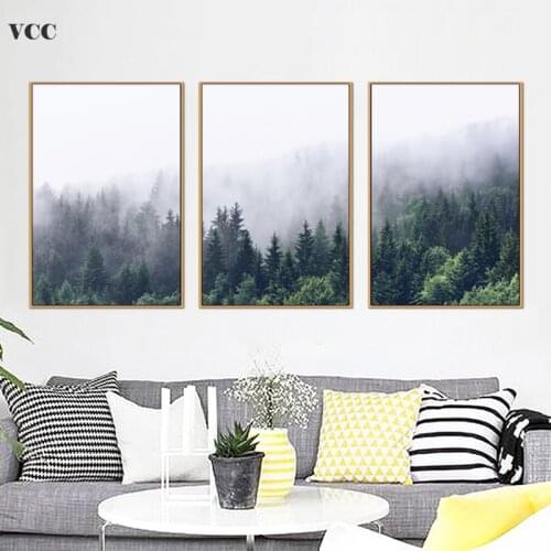 Decorative Pictures,Forest Landscape Picture,Wall Art Canvas Painting,Poster And Print,Wall Pictures For Living Room,Wall Decor