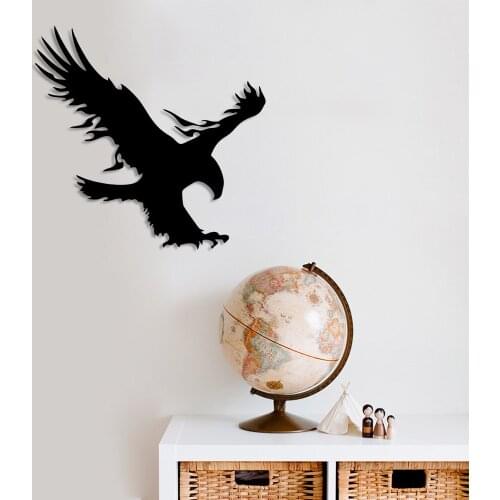 Eagle Bird With Claws To The Floor Wall Room Home Accessory Wooden Table 50x48cm
