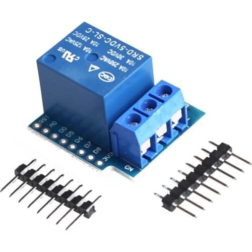 ESP8266 1Set Wemos D1 Mini Relay Shield One Channel Wemos D1 Mini Relay Module For Arduino ESP8266 Development Board