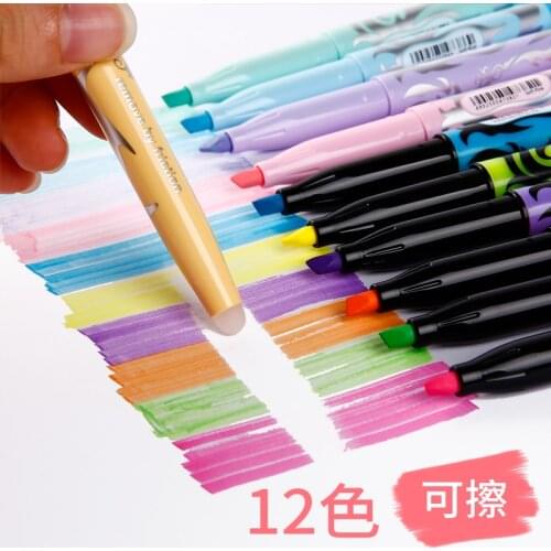 1pc PILOT SW-FL Frixion Erasable Highlighter Pastel Color Fluorescent Marker Pen 18 Colors Japan