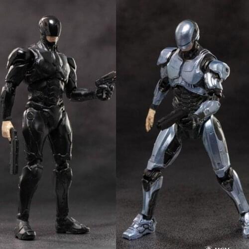 HIYAToys LR0083/LR0085 For Collection 1/18 Scale Mini Soldier 10cm Robot Police Action Figure Model for Fans Gifts