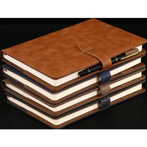 Dropshipping stationery supplies Faux Leather Cover A5 Notebook Office Writing Journal Diary Planner Stationery