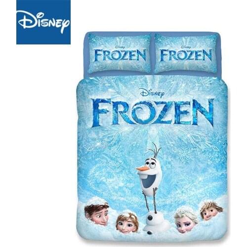 Disney Frozen Bedding Set Single Size Childrens Bedroom Decoration Queen Comforter Covers 3-4pcs Free Shipping Cartoon Discount