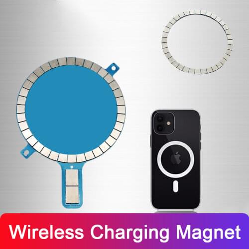 Magnet Wireless Charging For iPhone 12 11 Pro Xs Xr Max Mobile Phone Cases Wireless Charger Strong Magnetic Mental Cover