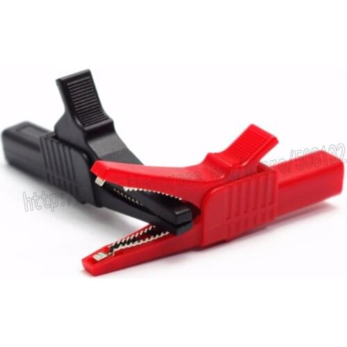 Alligator Clamp Crocodile clip Multimeter Test Probe pen HV test clips probes Use for Test Leads TL224 TL221 TL222 4mm Banana