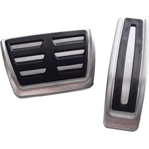 Stainless steel Car Pedal Pads Cover AT case For Audi Q7 SQ7 Porsche Cayenne For VW Touareg