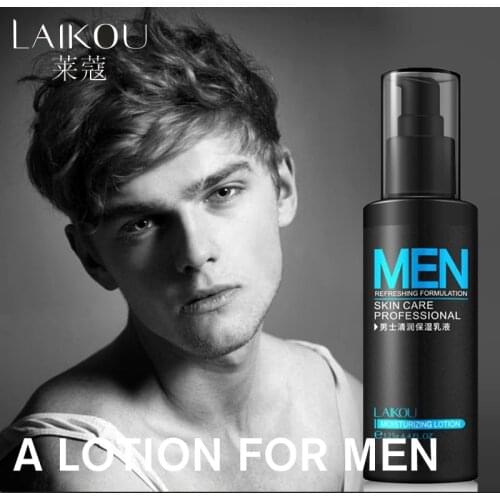 LAIKOU Natural Mens Skin Care lotion Face Lotion Moisturzing lotion Oil Balance Brighten Pores Minimizing 125g Men Facial Cream