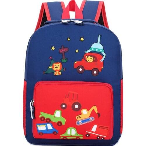 New Childrens School Bag Kindergarten Bag Cartoon Animal Pattern Student Backpack Kid School Backpack For 2-5 Years Old