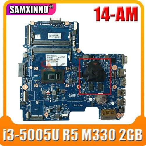 Original For HP 14-AM Series Laptop Motherboard i3-5005u R5 M330 2GB 858027-001 858027-601 100% Tested Fast Ship