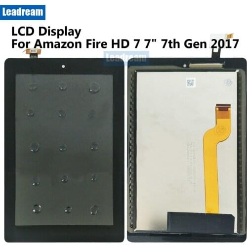 Free DHL 10PCS Original Tested LCD Display Touch Screen For Amazon Fire HD 7 7" 7th Gen 2017