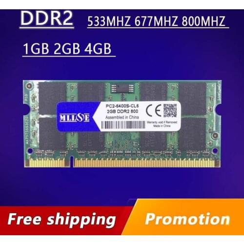 Sale DDR2 1gb 2gb 4gb 667 800 533 667mhz 800mhz PC2-5300S PC2-6400S 2g 4g sodimm sdram Memory Ram Memoria For Laptop Notebook