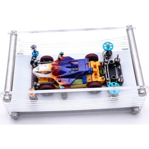 Carriage Platform 3/5 Track Multi-angle Adjust 3/5 Lane Brake Shunting Station Setting Box 4WD Tool For RC Tamiya Mini 4WD Car