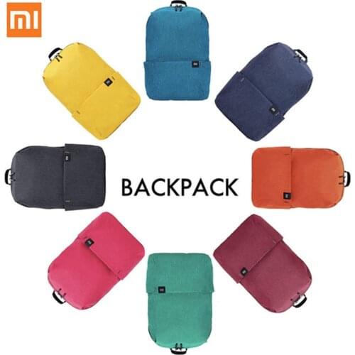 In Stock 10 Colors Xiaomi Mi Backpack 10L Bag 165g Urban Leisure Sports Chest Pack Bags Small Size Shoulder Unise Mi bags