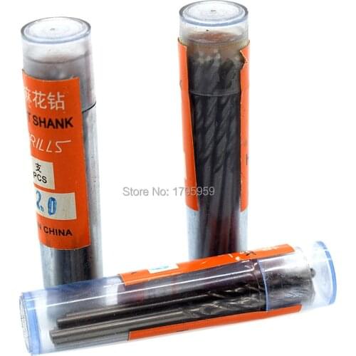 Twist Drill Bits Diameter 2mm Hss Straight Shank PCB Drill Bits Tools High Speed Steel Mini Woodworking Drill Bit 30 Pieces Set