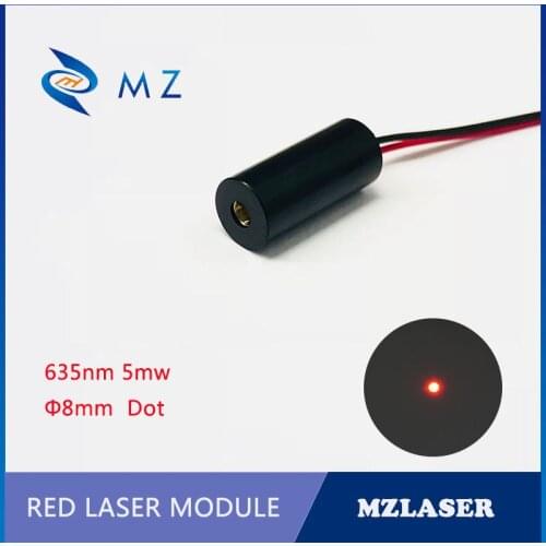Dot laser 8mm 635nm5mw Industrial APC Drives Red Laser Module