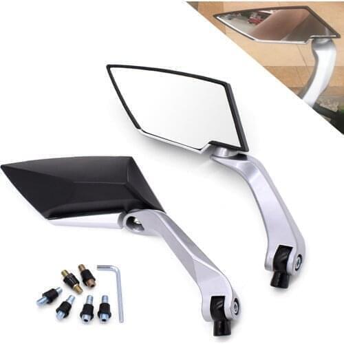 Universial Side Mirrors Motorcycle Handlebar Rear View Back Mirror For Honda ST 1300 ST1300 Black SpiRit RC51 NC750X nc 750 750x