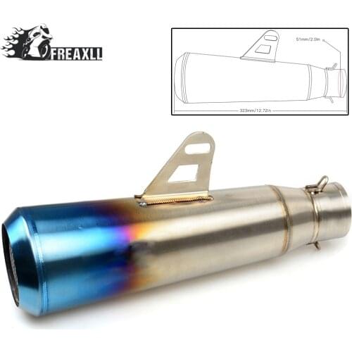 36-51MM Universal Modified Escape Moto Exhaust Motorcycle Scooter Dirt Bike Muffler Pipe For crf 230 honda dio scrambler trk502