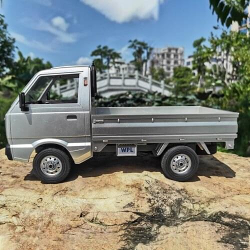 WPL D12 1/10 2WD RC Car Simulation Drift Truck Brushed 260 motor Climbing Car LED Light On-road RC Car Toys For Boys Kids Gifts