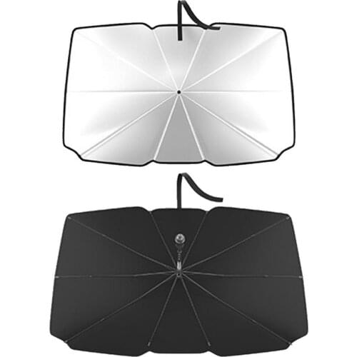 2021 New Universal Summer Auto Car Sunshade Protector Umbrella For Auto Front Car Sunshade Prevent Rainproof Folding Window