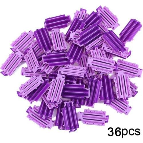 36PCS Hair Clip Wave Perm Rod Bars Corn Curler DIY Curler Fluffy Clamps Rollers Fluffy Hair Roots Perm Hair Styling Tool