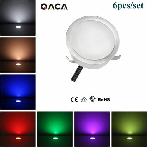6pcs/set Low Voltage Step Lights includes Driver and Controller Walkway Path Lamp Rcessed Outdoor Wall Lighting IP67