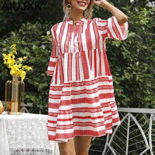 AIUJXK Summer Short Sleeve Dresses