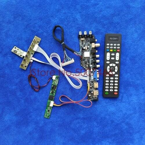 DVB-T USB VGA AV 1920*1080 for MV215FHM/MV230FHM/MV238FHM/MV270FHM LCD panel drive board kit 30 Pin LVDS digital signal LDE