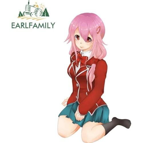 EARLFAMILY 13cm x 7.7cm for Guilty Crown Vinyl Car Stickers Anime Car Assessoires Waterproof Scratch-Proof Surfboard Decoration