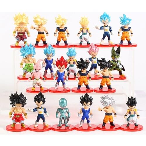 Dragon Ball Z Goku Vegeta Freeza Broly Action Figure Draogn Ball Super Saiyan Figura PVC Model Dolls Birthday Gifts for Children