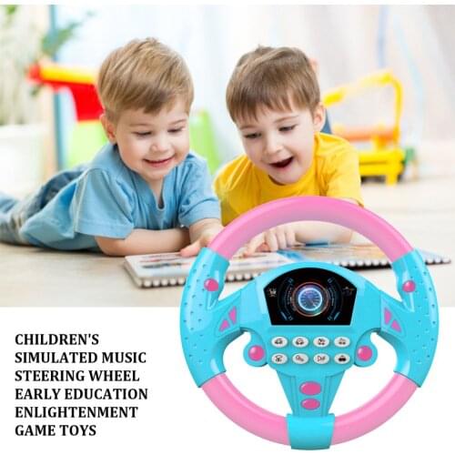 Electric Toy Musical Instruments for Kids Baby Steering Wheel Musical Developing Educational Toys Game Climbing Frame