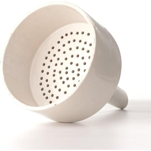 Porcelain Buchner Funnel 100 mm Chemistry Laboratory Ceramic Filter Funnel Pottery Negative Pressure Suction Porous Funnel