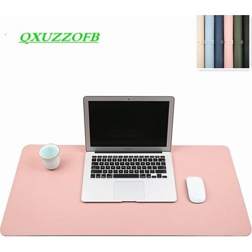 Leather PU Mouse Pad Waterproof Mat Large Size Summer Winter Dual Use For Working Office Desk Keyboard Gaming Smooth Pad Dota