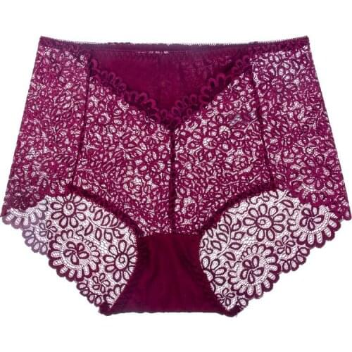 Hot Sale Underwear Women Panties Women Briefs Underwear Lace breathable waist trousers Comfortable close-fitting underwear M L