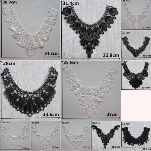 Hot sell Multiple style Select Sewing Lace Embroidery Neckline Applique Lace Collar DIY Clothing Accessory YL145-YL168