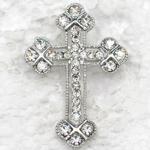 12pcs/lot Wholesale Fashion Brooch Rhinestone Cross Pin brooches & Pendant Accessories Mens woman gift C101403