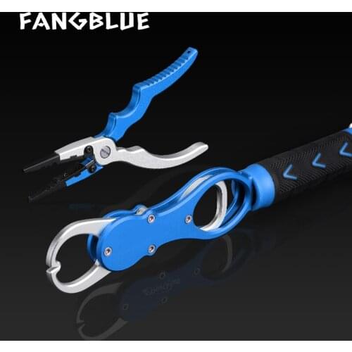 Fishing Grip Fishing Pliers Set With Sheath Retractable Rope High Quality Aluminum Alloy Hooks Remover Carp Fishing Tools Tackle