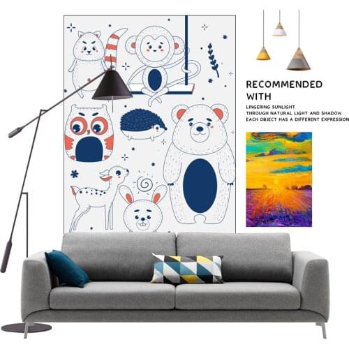 NEW Animal Bear Pattern Soft Floor Children Crawling Childrens Safe Carpet Simple Style Childrens Baby Rugs Flannel Carpet