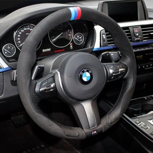Suitable for BMW 3 Series 5 Series 7 Series M Series X1 X5 X3 320li X2 X4 hand-sewn steering wheel cover leather grip cover