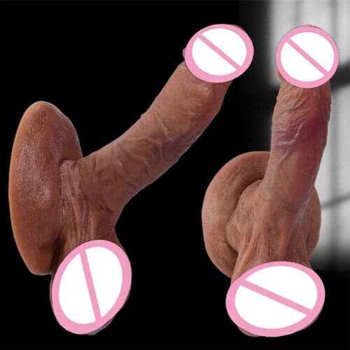 Realistic Double layer dildo for Women Lesbian Toys Big Fake Dick Silicone Females Masturbation Sex Tools Adult Erotic Product18