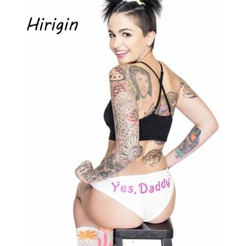 Sexy women panties funny letter printed lady Underwear Panties sexy lingerie Lady Briefs intimate accessories fashion underpants