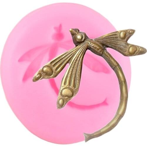 Dragonfly Silicone Mold DIY Baby Party Cupcake Topper Fondant Cake Decorating Tool Jewelry Clay Candy Chocolate Gumpaste Moulds
