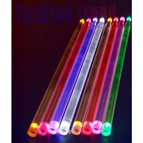 LED Acrylic Drum Stick Noctilucent Glowing Stage Performance Luminous Drumsticks