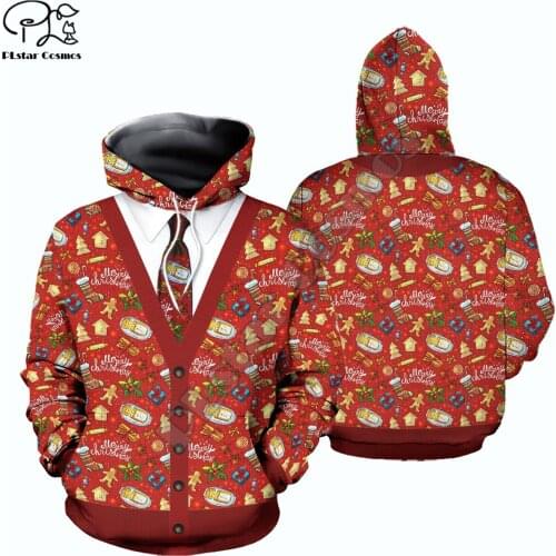 PLstar Cosmos Merry Christmas Santa Claus 3D Printed Hoodies Sweatshirts Zip Hooded For Men And Women Casual Streetwear Style-41