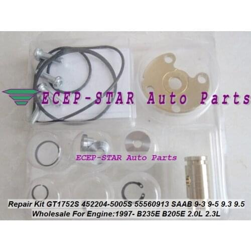 Turbo Repair Kit rebuild GT1752S 452204 452204-0004 55560913 Turbocharger For SAAB 9.3 9.5 9-3 9-5 97-05 B235E B205E B205L 2.0L