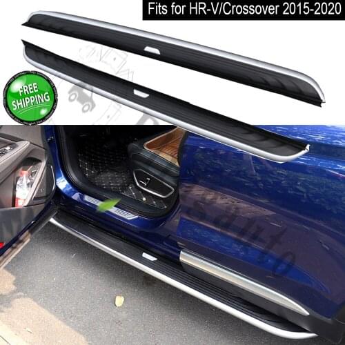 Fits for H.onda HR-V HRV 2015+ 2PCS running board side Nerf step bar pedal protector aluminum alloy